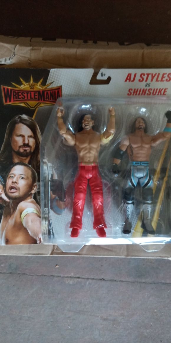 WWE Mattel Wrestlemania BattlePack Aj Styles vs Shinsuke Nakamura