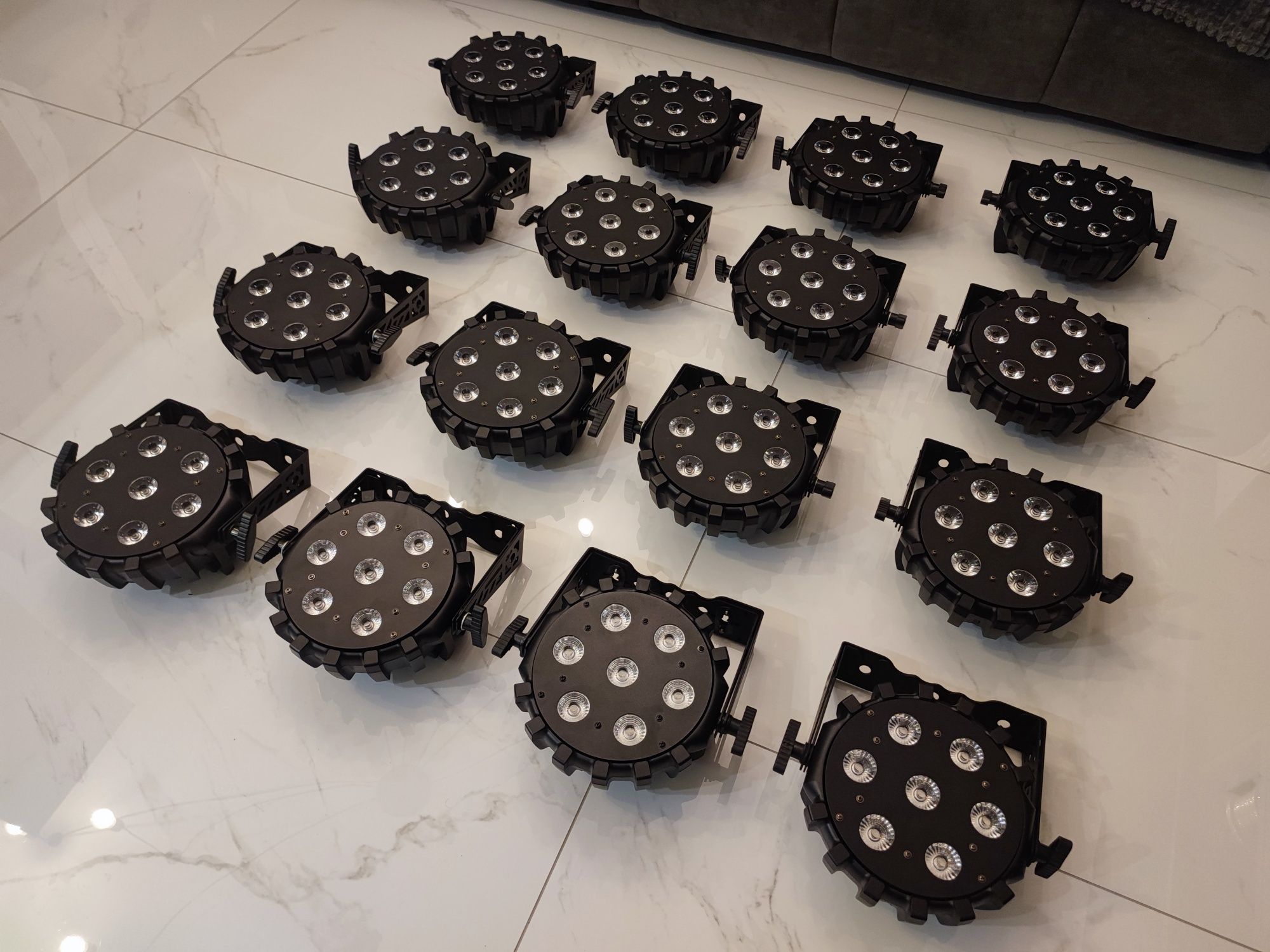 6 x LED PAR SLIM 7x10w mk2 RGBW 4in1 FLASH Professional MADE IN POLAND