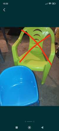 Krzesełko z oparciem niebieskie dziecięce
