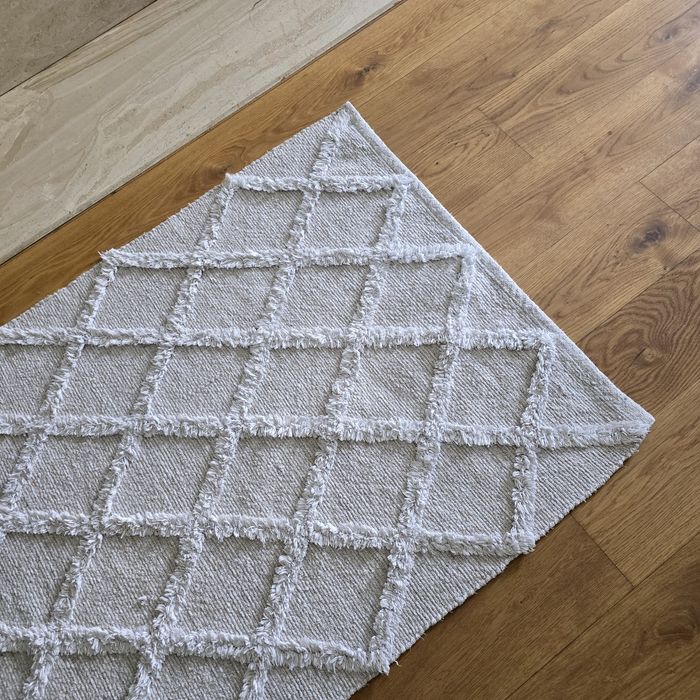 Dywan dywanik w stylu scandi boho 118x76 cm można prać w pralce