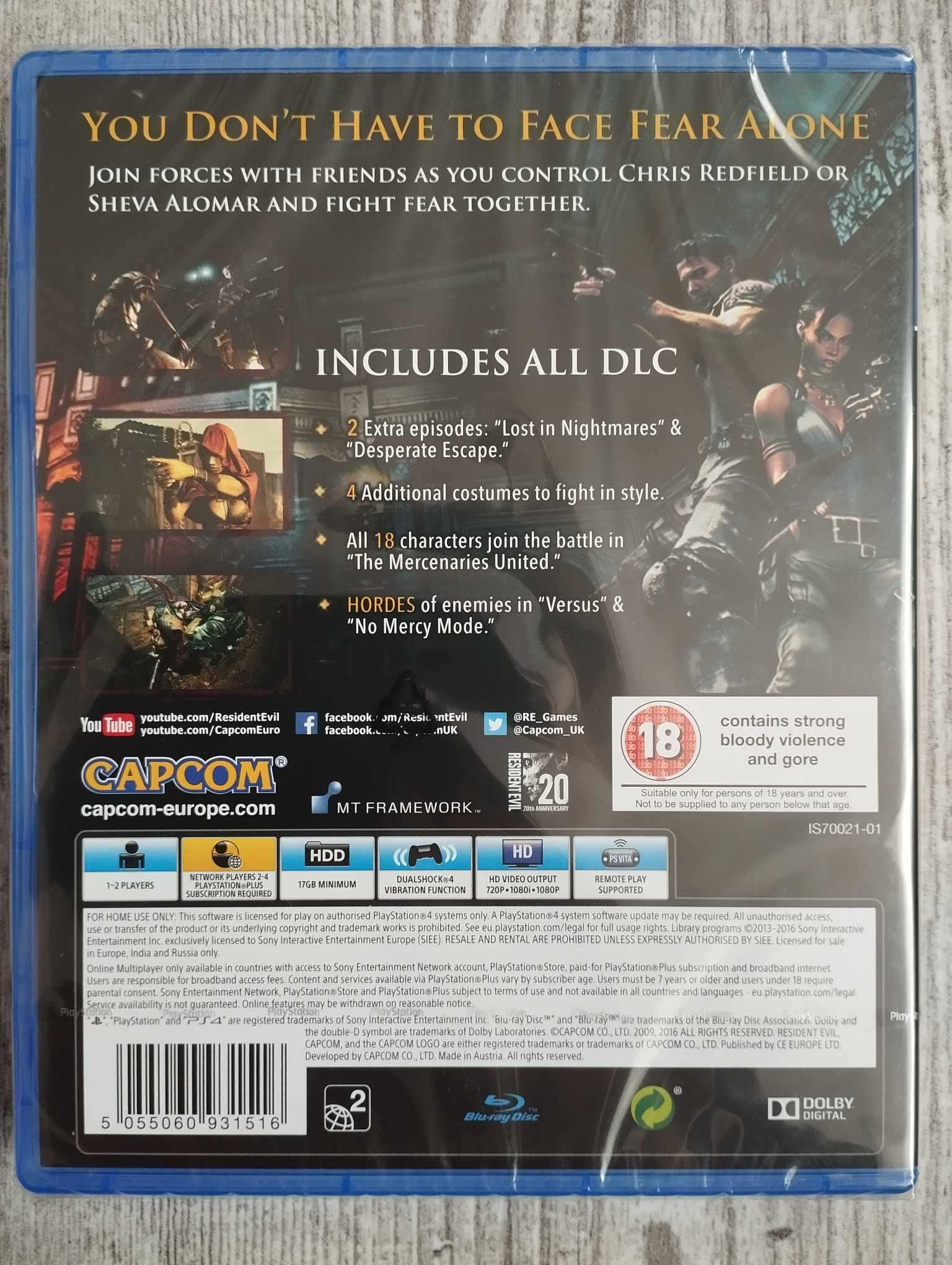 Nowa Gra Resident Evil 5 PS4/PS5 Playstation