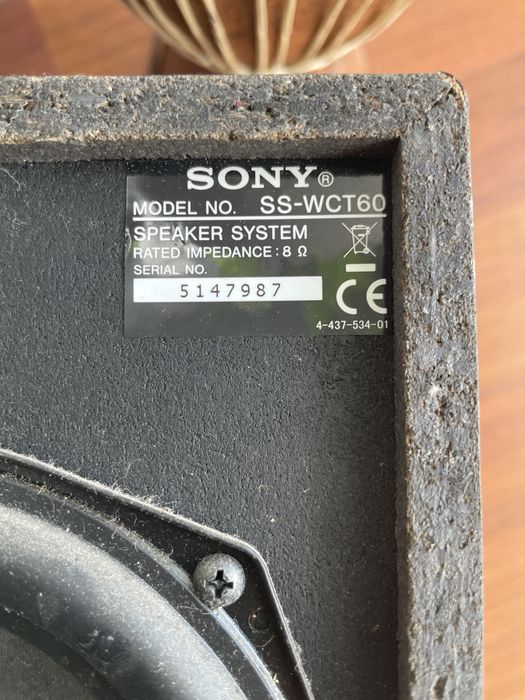 Subwoofer sony modelo SS-WCT60