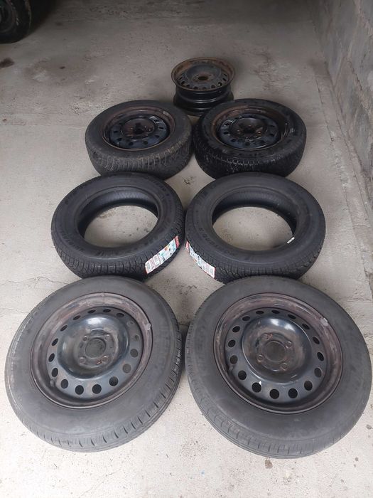 Nowe opony zimowe 185/65 R15 z felgami nissan almera n16 primera P11