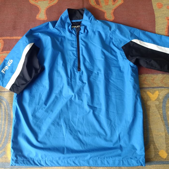 Footjoy PING Przeciwdeszczowa kurtka golfowa z krótkim rękawem. Rozm M