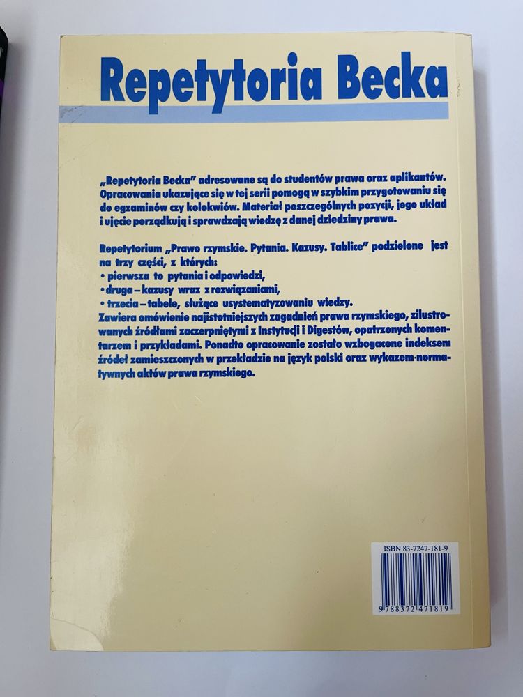 Rzymskie prawo prywatne + Prawo rzymskie repetyt + 565 zagadek z prawa