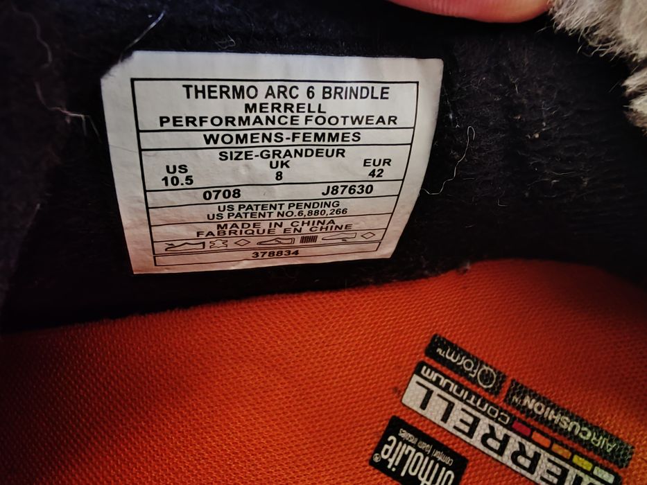 Жіночі термо ботинки Merrel 42р 26,5 см