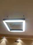 Lampa sufitowa żyrandol kwadrat na linkach