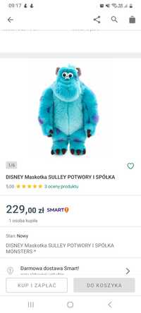 Duża Maskotka Potwory i Spółka