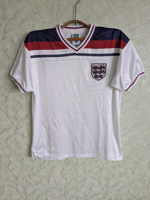 Футбольна футболка збірної Англії 1982. Вінтажна джерсі