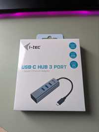 Hub USB i-tec USB-C do 3xUSB + RJ-45 Metal (C31METALG3HUB)