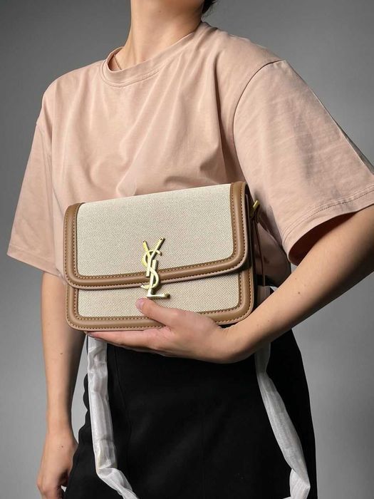 Жіноча Сумка Yves Saint Laurent Solferino Medium Canvas Crossbody Bag