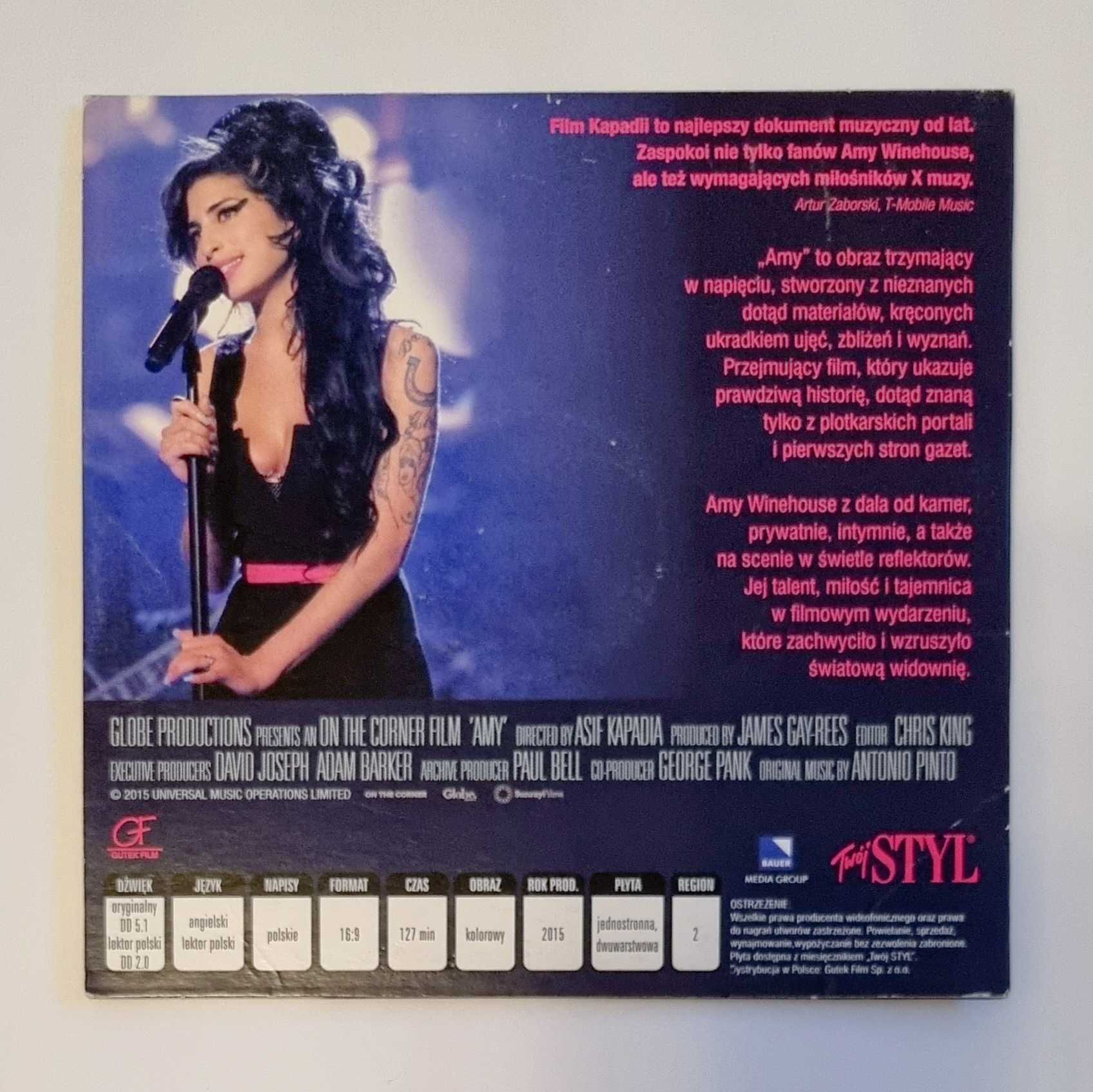 Film Płyta DVD Amy Winehouse: Jej Talent, Jej Miłość, Jej Tajemnica PL