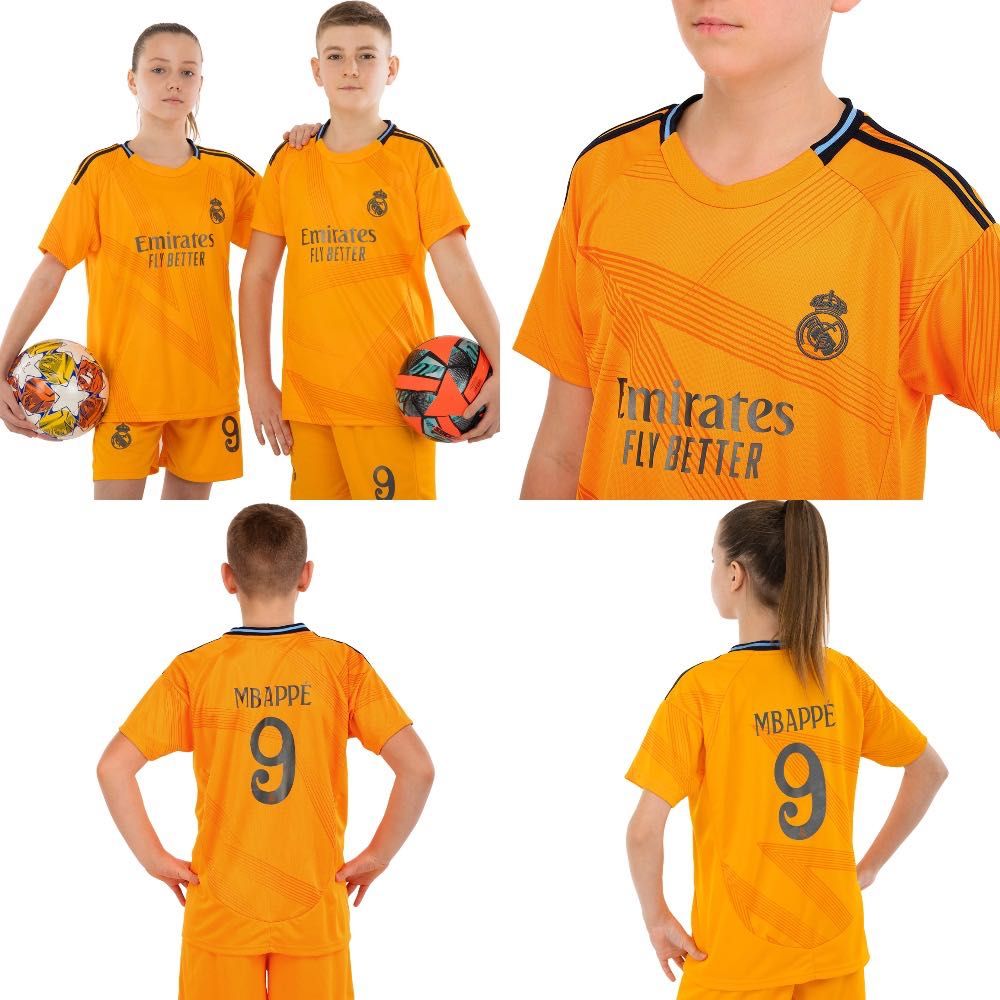 Форма футбольна Real Madrid BELLINGHAM, MBAPPE, VINI JR, 3 вида