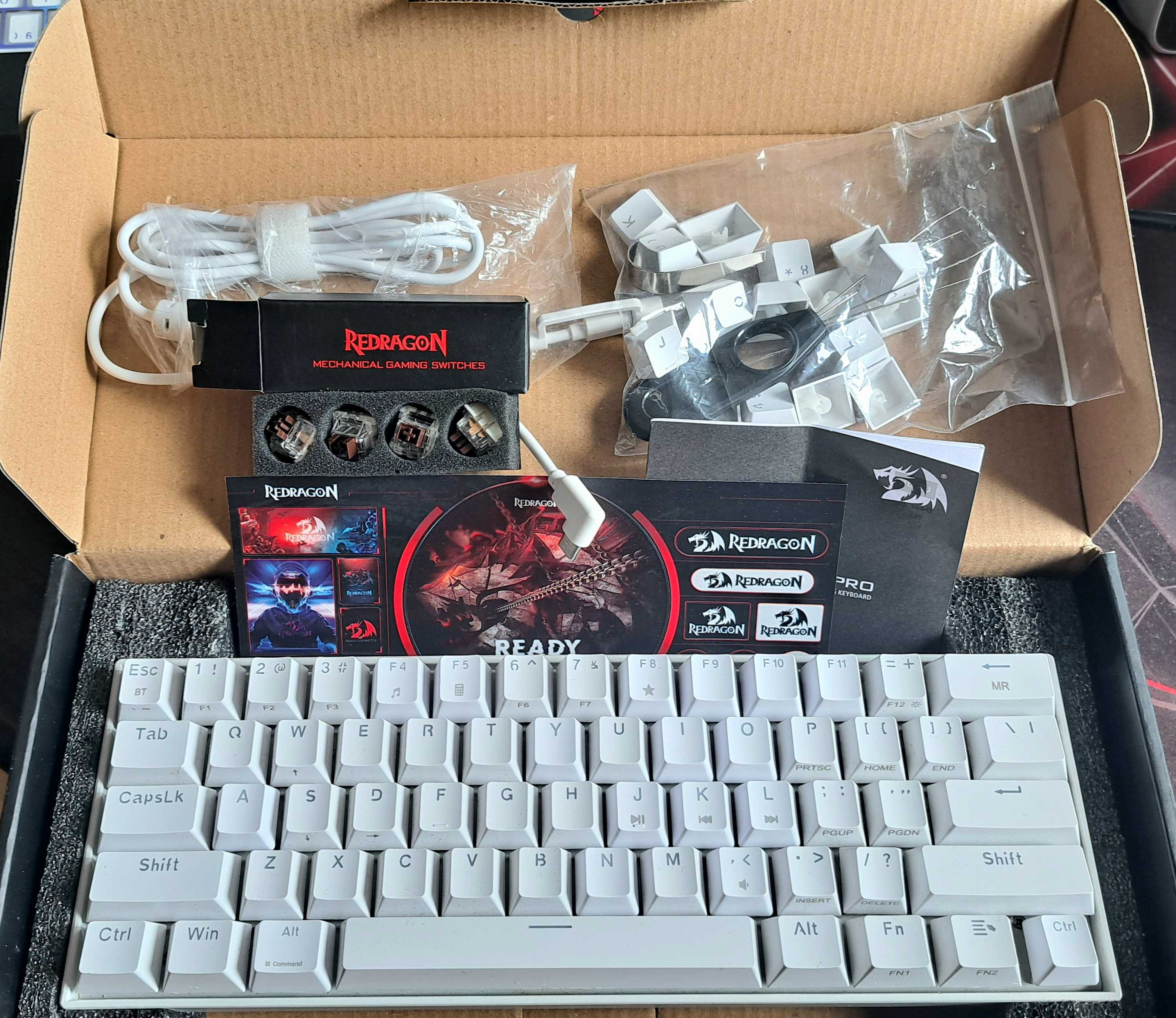 Klawiatura mechaniczna gaiming Redragon K530 Draconic RGB Swich Brown
