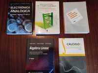 Livros de Matemática e Eletrónica (como novos)