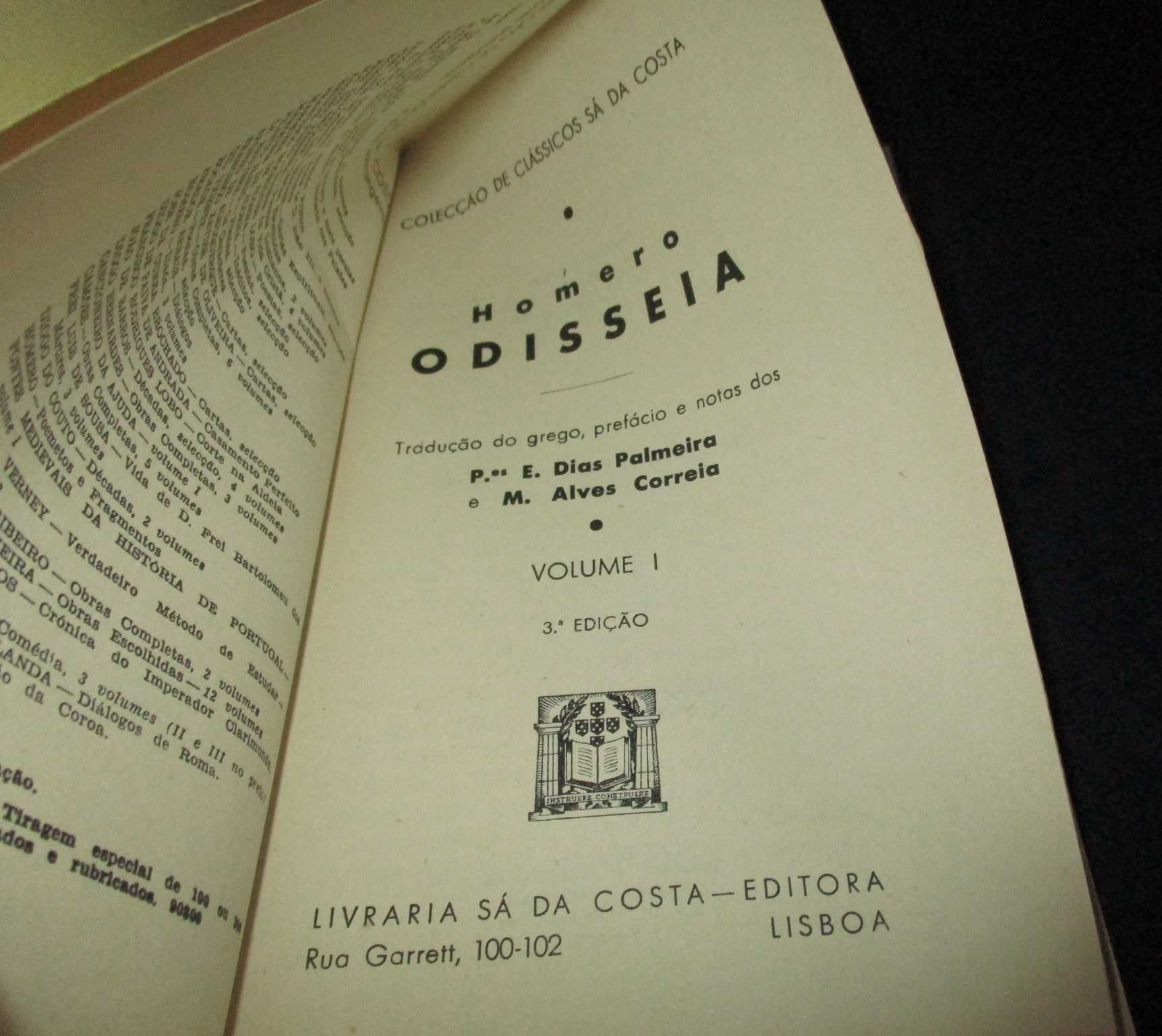 Livros Odisseia Homero 2 volumes Completo