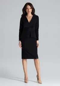 Nowa sukienka etui - black LONG SLEEVES -Lenitif