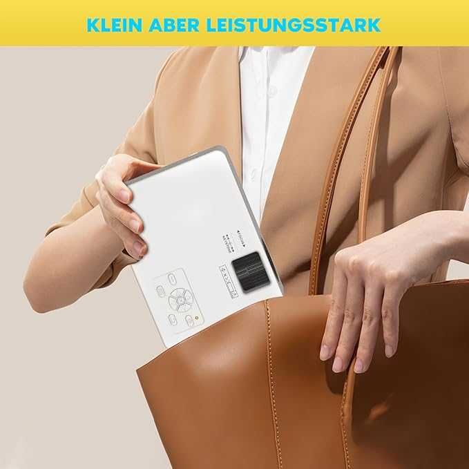 Mini rzutnik, mini projektor Bluetooth Full HD PURSHE