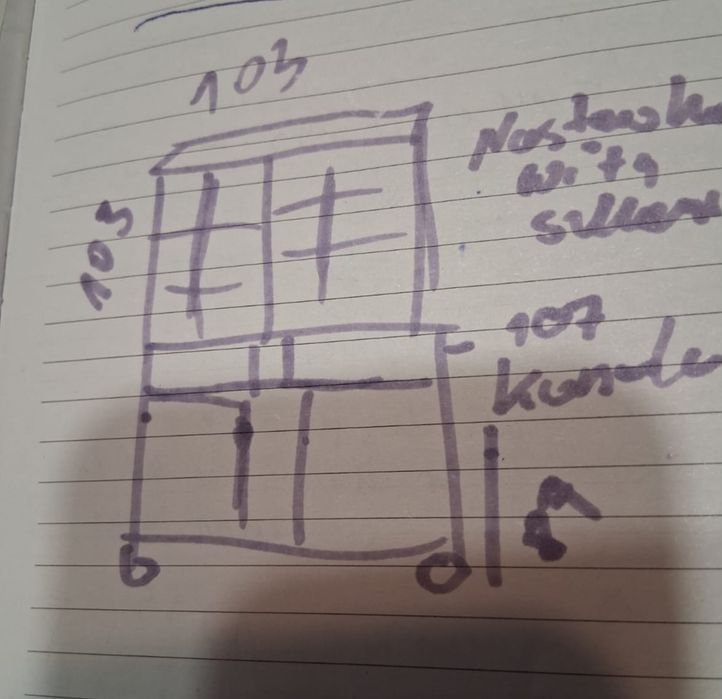 Sprzedam  komodę z witrynka