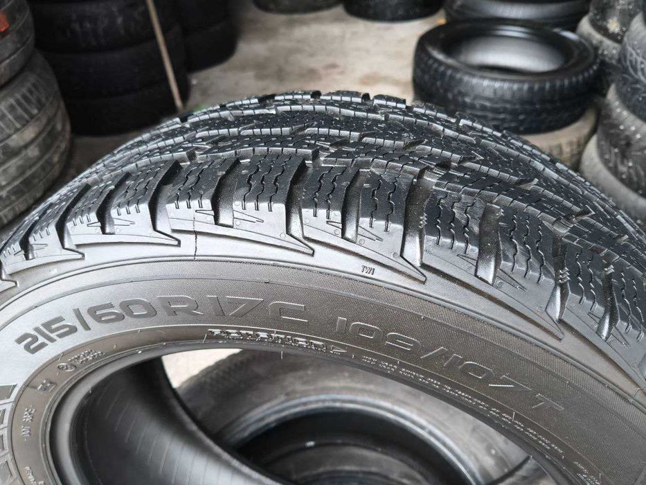 Nokian WR C3 215/60r17c 2шт, 7,5-8мм, ЗИМА. Привезены из Германии.