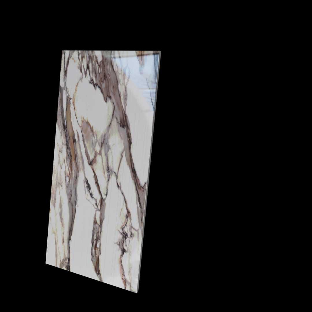 Gres wielkoformatowy 120x280 cm połysk – elegancki marmur z żyłami