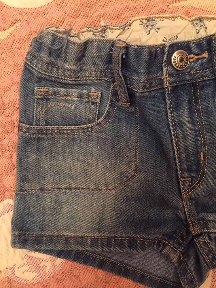 шорты джинсовые  H&M для девочки
