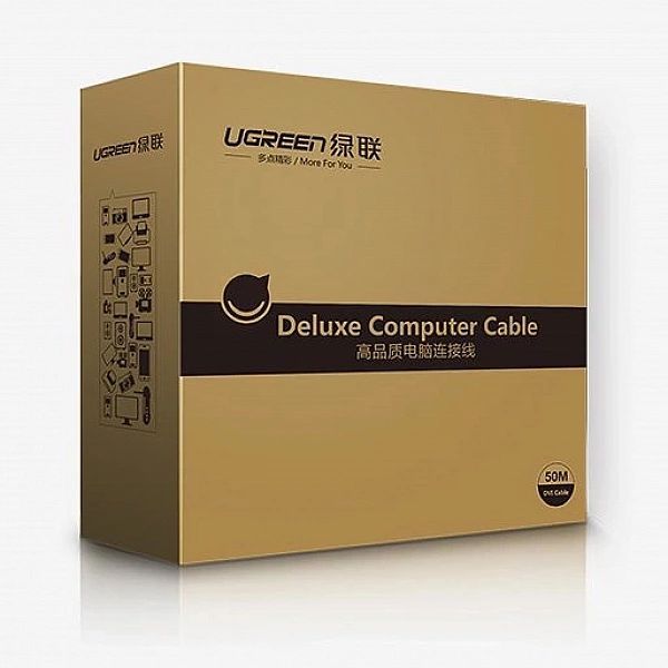 Ugreen kabel przewód Hdmi 4k 30 Hz 3d 18/10 m czarny (hd104, 10110)