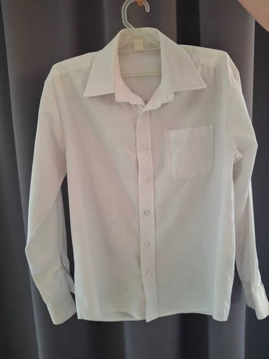 Koszula biała chłopięca 140cm