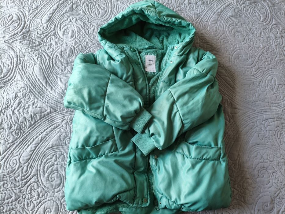 Kurtka zimowa 140 cm zielona Sinsay