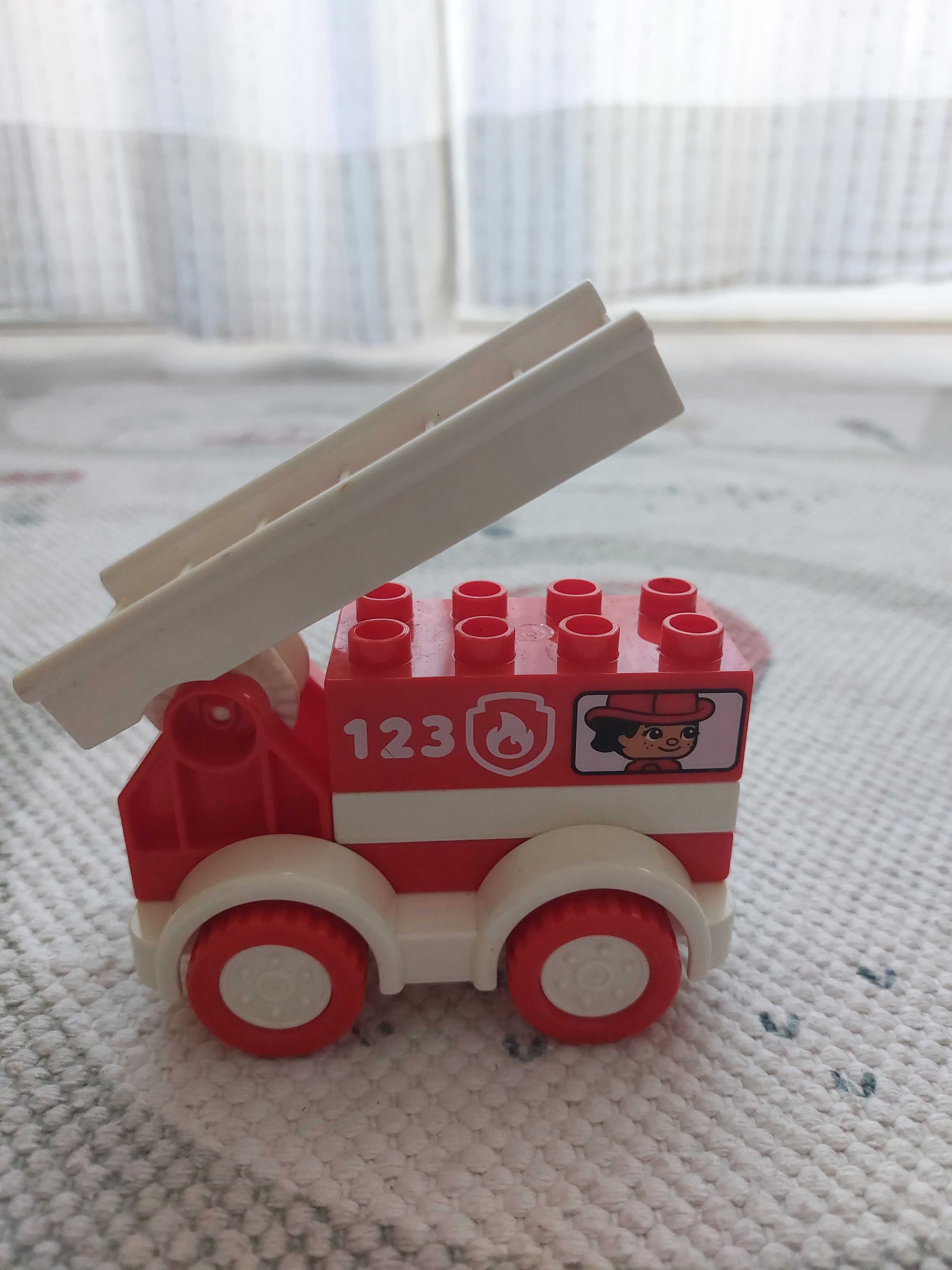 Lego duplo - camião bombeiros, autocarro, mota polícia