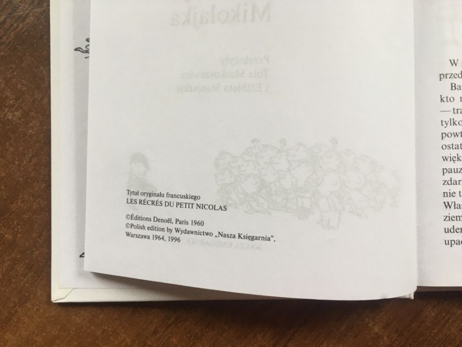 Rekreacje Mikołajka, Sempe i Goscinny