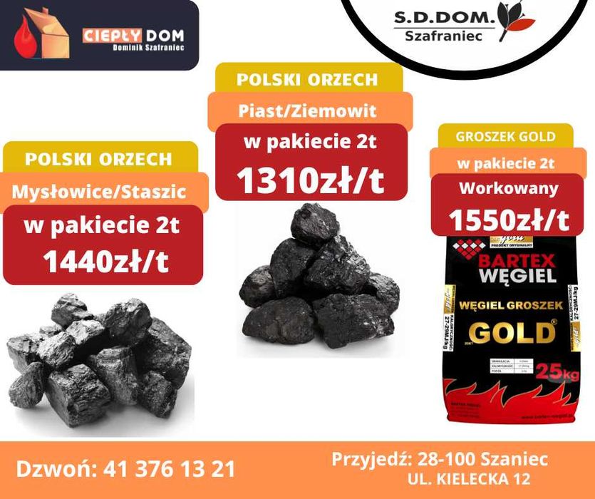Orzech Mysłowice/Staszic/Ziemowit Groszek Bartex, Pellet Olczyk