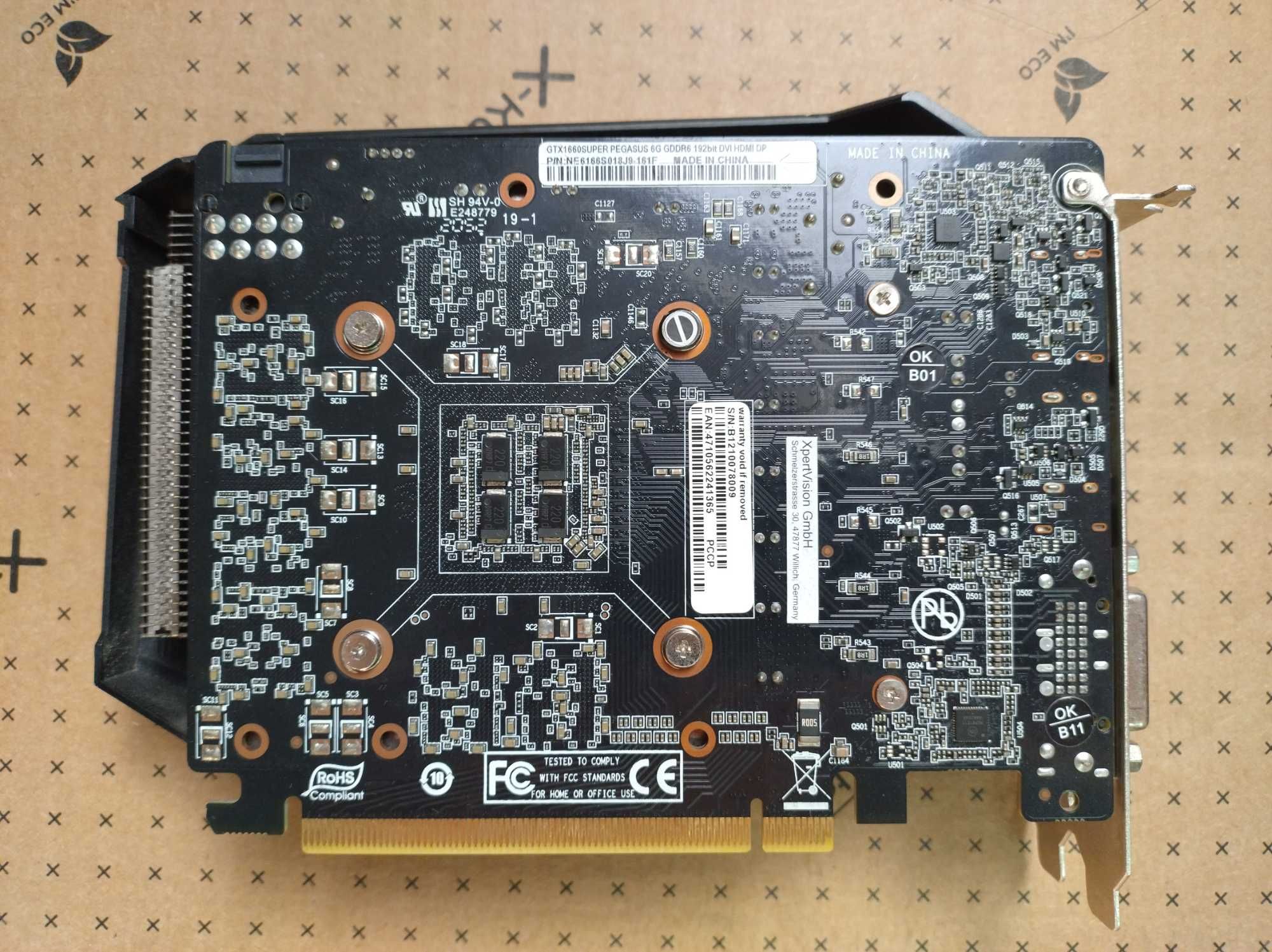 Gainward GeForce GTX 1660 SUPER Pegasus OC 6GB GDDR6