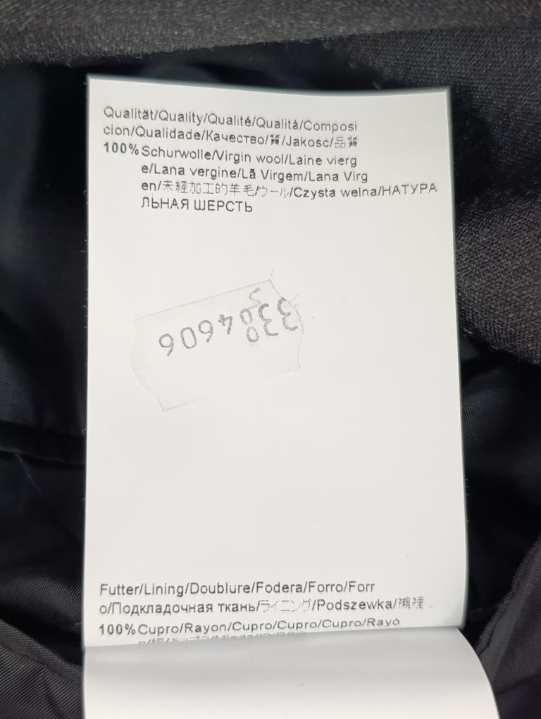 Marynarka Hugo Boss Loro Piana 46 Grafirowa