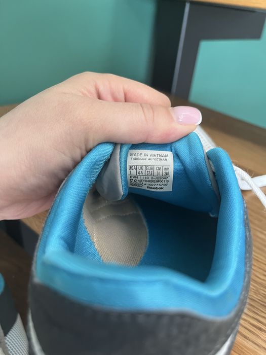 Buty sportowe damskie reebok białe do biegania sport niebieskie