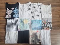 Zestaw bluzek z krótkim rękawkiem koszulek t-shirtów dziewczęcych dzie