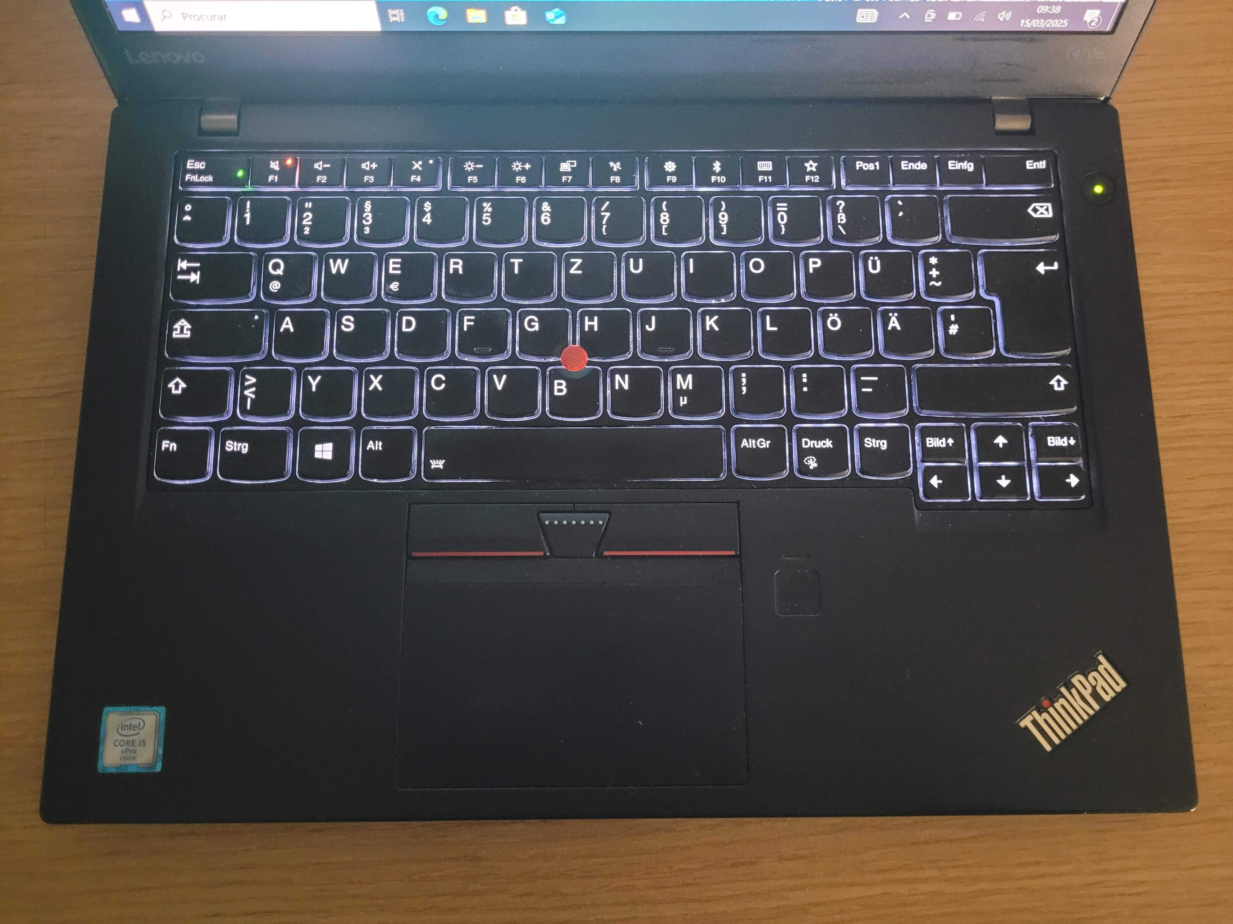 Lenovo ThinkPad T470s / i5 6300U / 8GB RAM / 256GB SSD / 14" FHD Touch