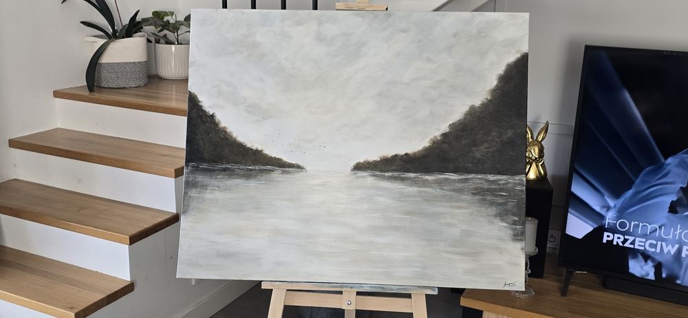 Obraz na płótnie Ręcznie malowany 80x100