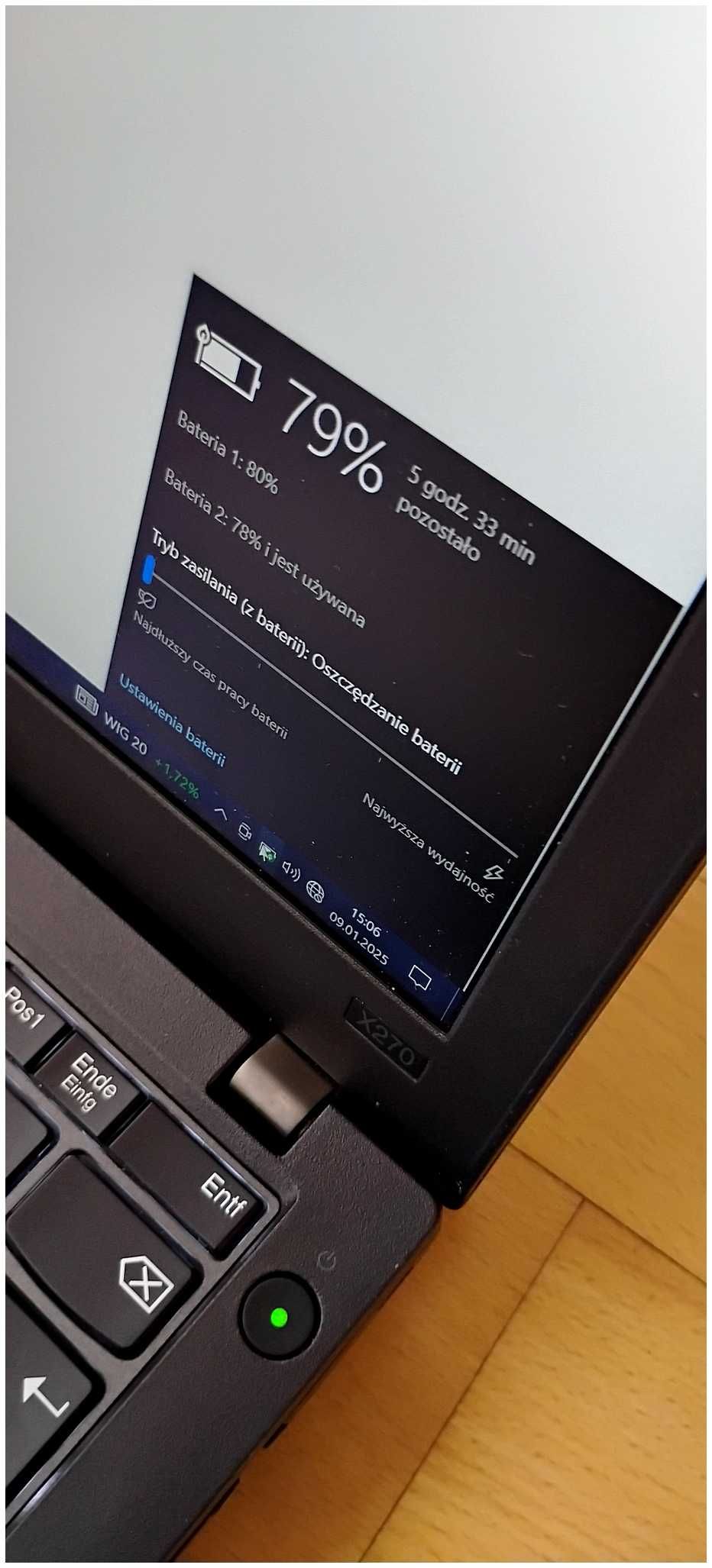 Lenovo IBM ThinkPad x270 12,5” i7 256GB SSD RAM 16GB + Stacja Dokująca