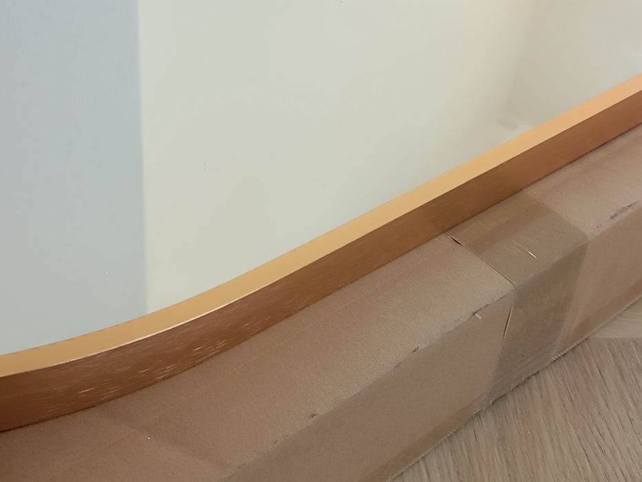Lustro wiszące owalne złoto szczotkowane 50x100 nowe