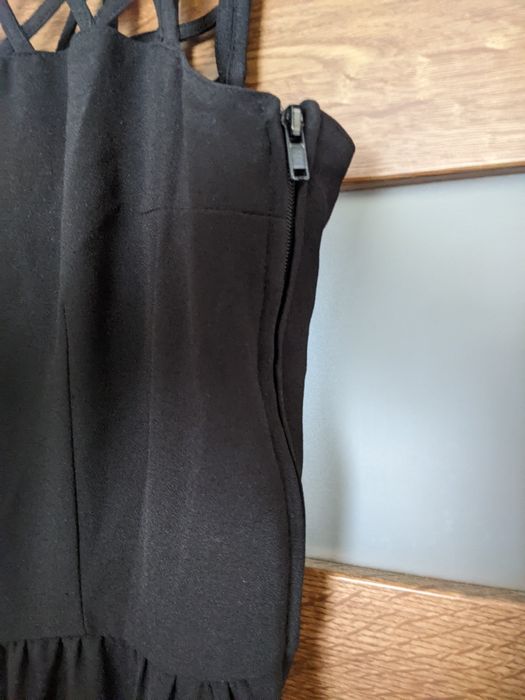 Czarna sukienka letnia, roz.38 H&M