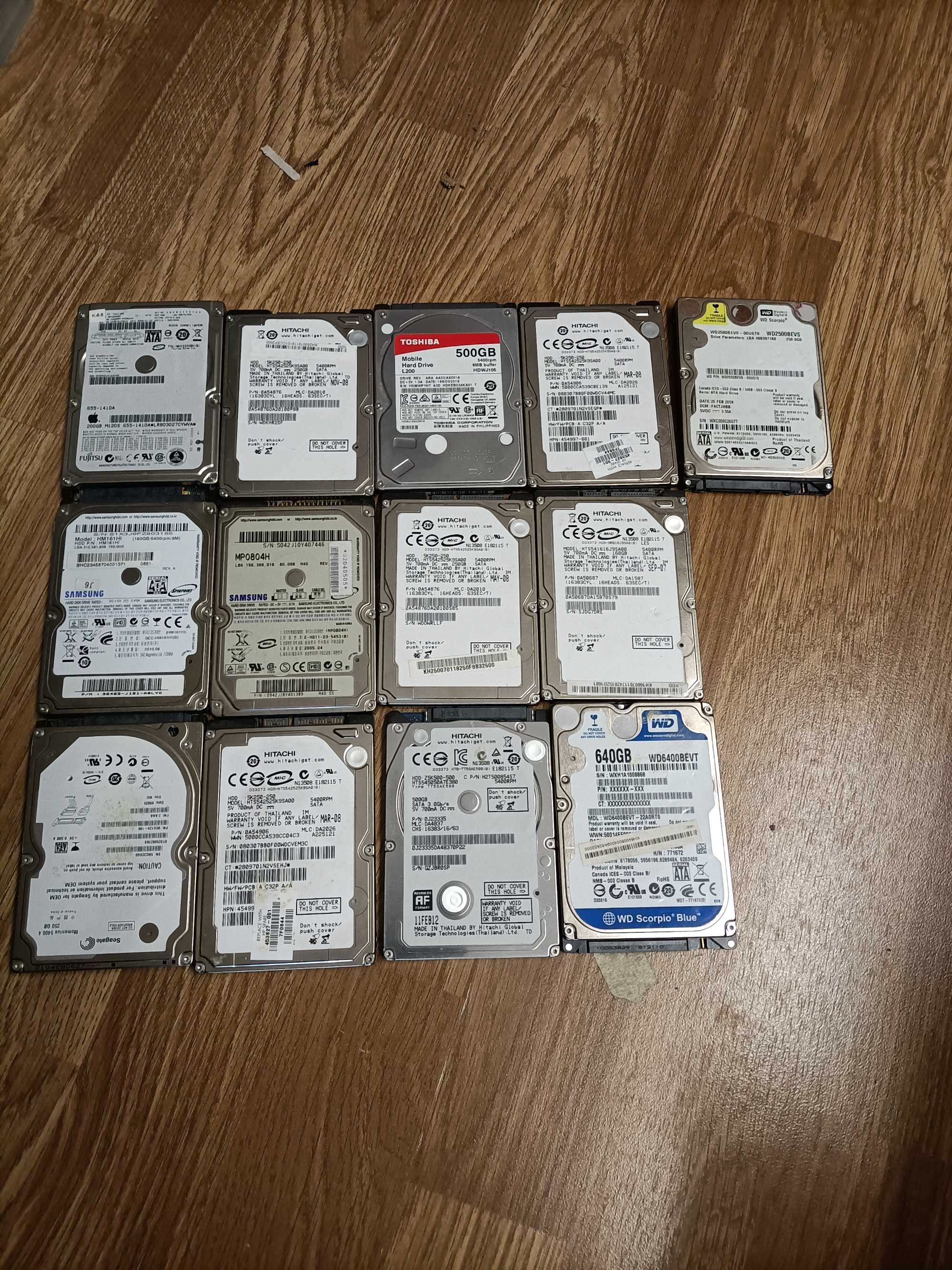 Discos Rigidos 2,5"  Sata/IDE - ( 80Gb - 640Gb)