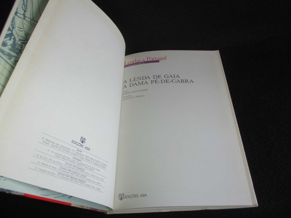 Livro A Lenda de Gaia A Dama Pé-de-Cabra Lendas de Portugal em BD