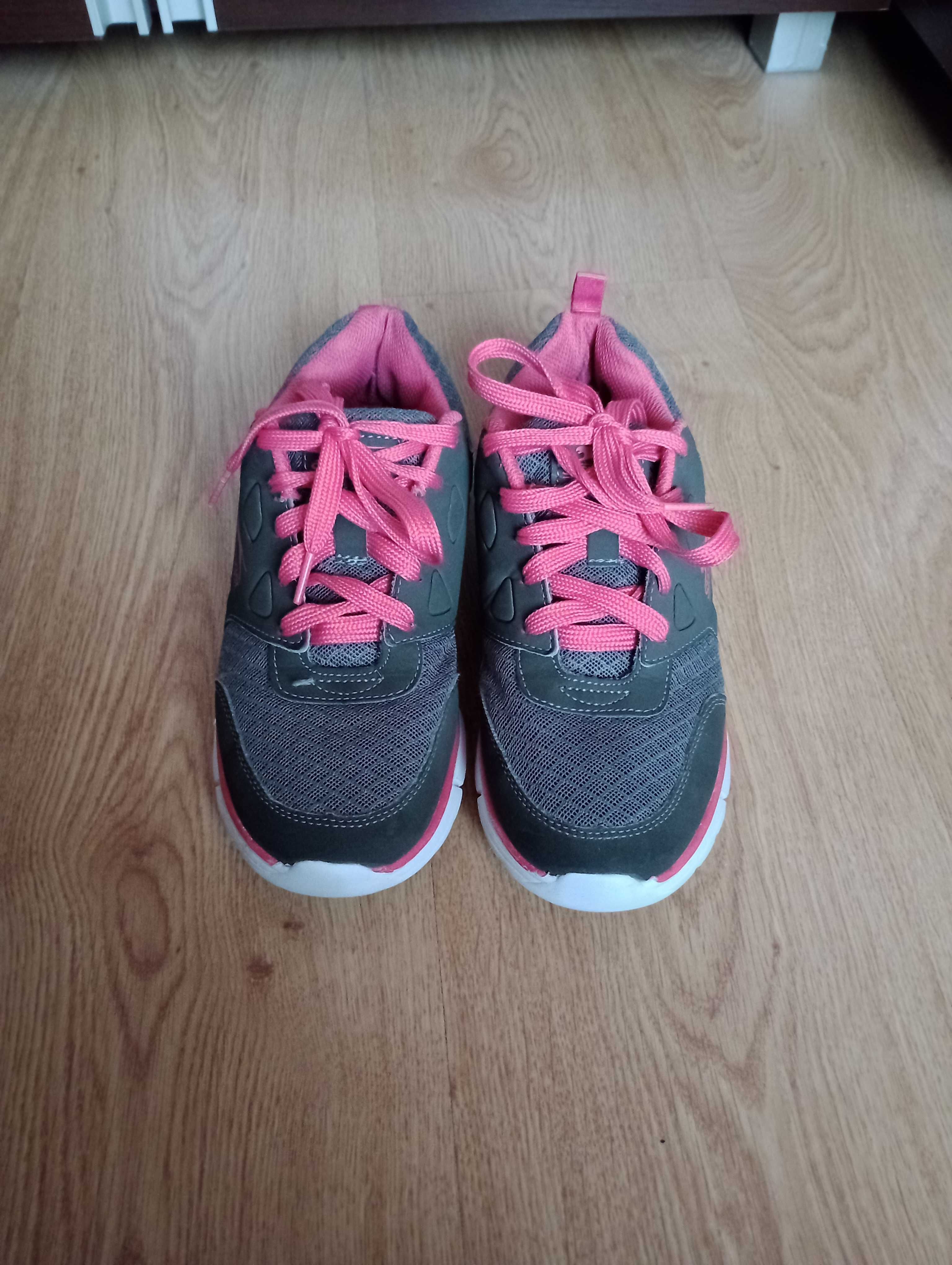 Szaro-różowe buty sportowe Slazenger
