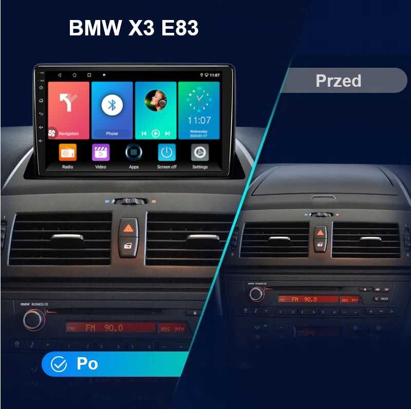 Radio Android BMW X3 E83 (2003-11) Android Auto / Carplay / 4+64 GB