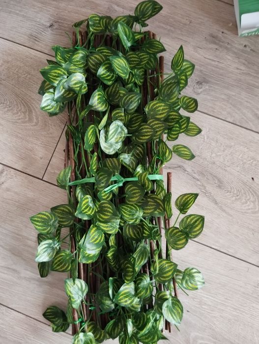 Żywopłot sztuczny bluszcz liście na kratce płotek pergola rozciągana