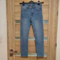 Spodnie jeansy skinny ZARA r. 152 - niebieskie