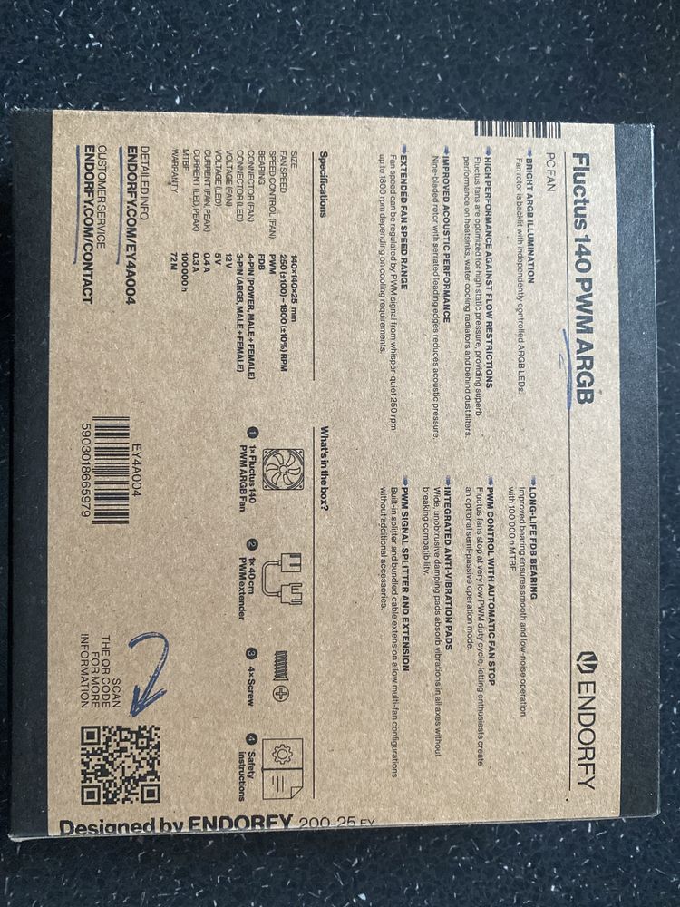 NOWY Wentylator do komputera, Endorfy Fluctus 140 PWM ARGB