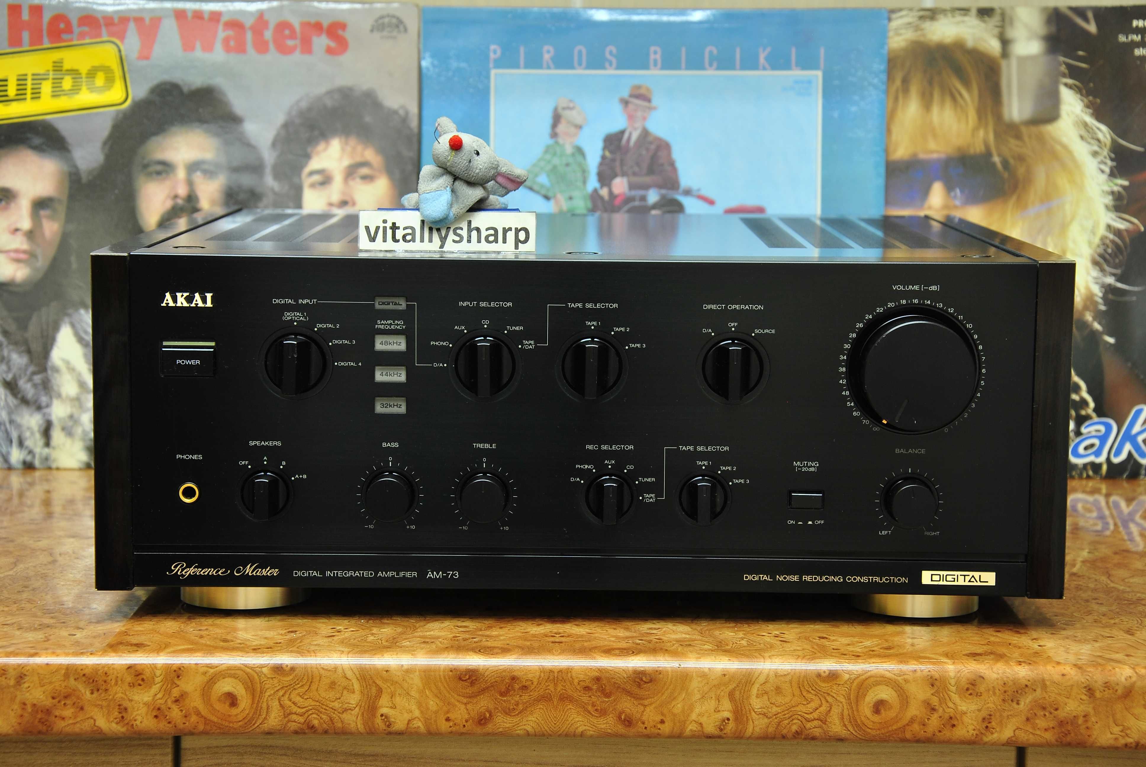 Hi-End усилитель AKAI AM-73 () 18кг от 100вт Много интересного!