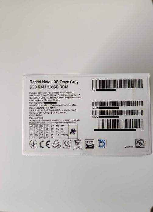 Xiaomi Redmi Note 10S como novo